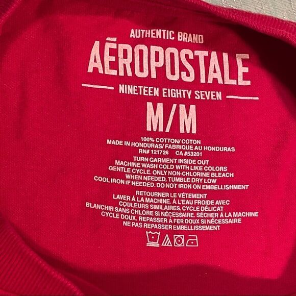 Aeropostale “I’m Kind Of A Big Deal” (Anchorman) T-Shirt size M Red - Picture 5 of 8